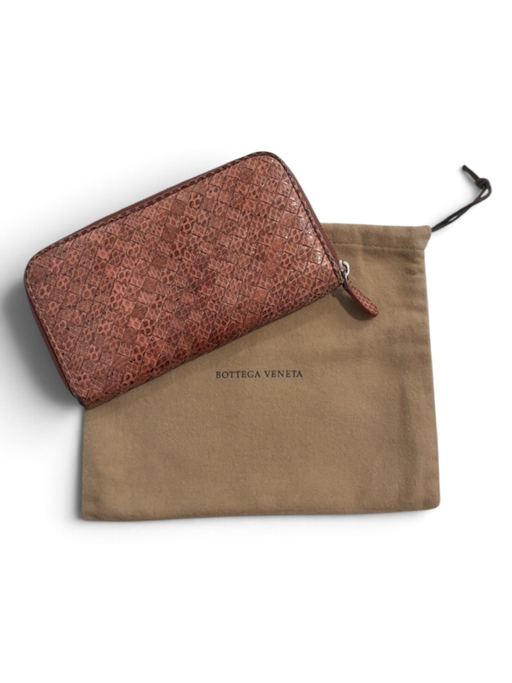 Bottega Veneta Intrecciato Snakeskin Wallet